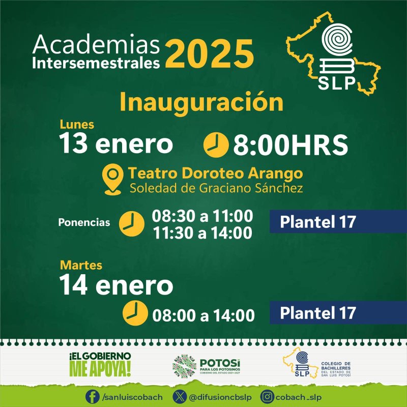 Arranque del programa de Academias Intersemestrale...