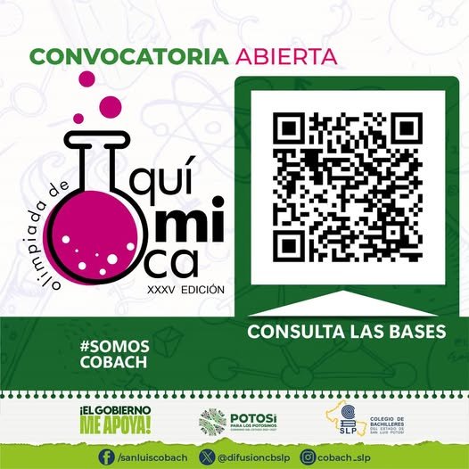 ¡ Convocatoria de Quimica Abierta !