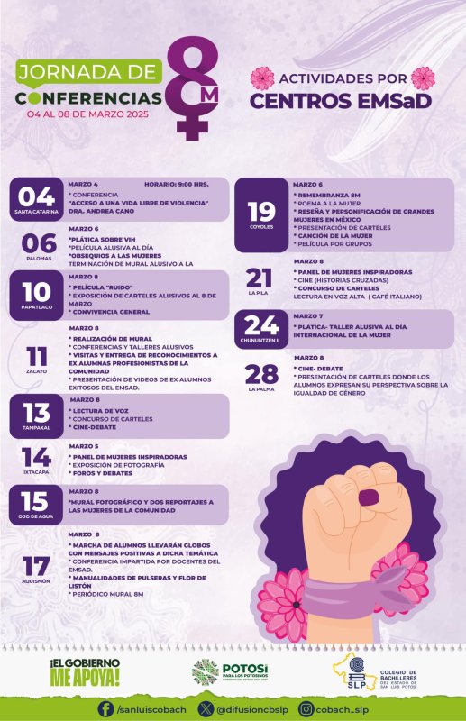 Jornada de Conferencias 8 M.