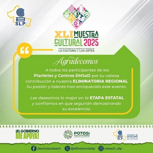 Gracias a todos los Participantes de los PLANTELES...
