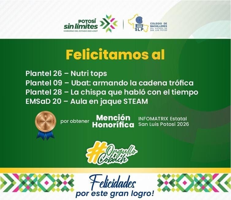 ¡Felicidades por su destacada participación! 