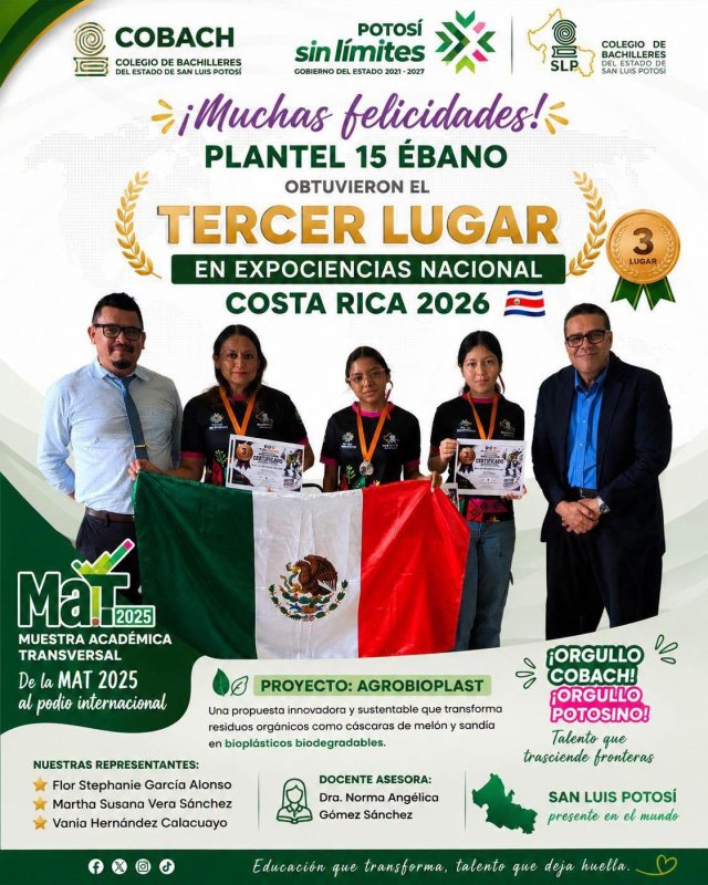 ¡COBACH SLP CONQUISTA EL TERCER LUGAR INTERNACIONAL ...